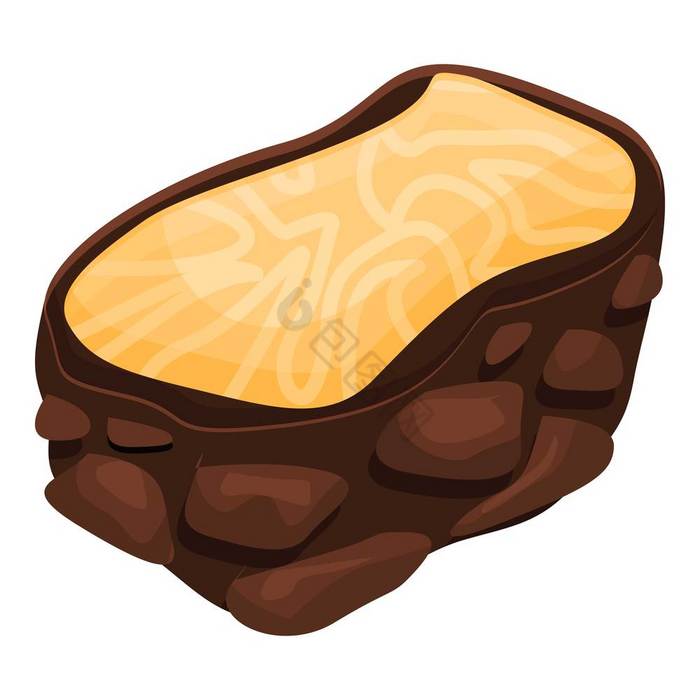 松露图标向量松露蘑菇烹饪真菌松露图标向量