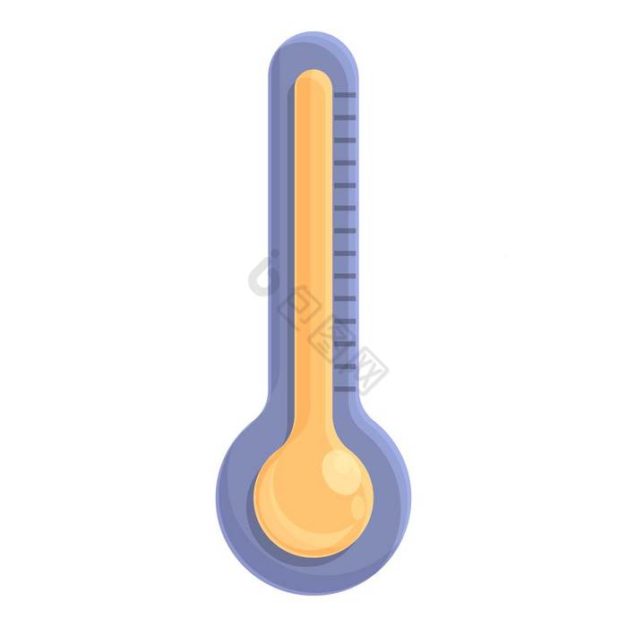 热温度计图标向量热温度太阳天气热温度计图