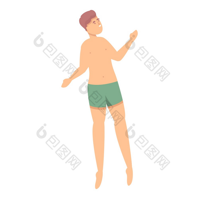 游泳男孩图标卡通向量游泳孩子池显示游泳男孩图标卡通向量游泳孩子