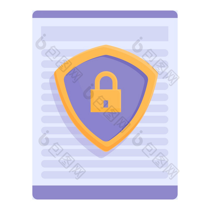 纸数据图标卡通向量隐私政策安全在线纸数据图标卡通向量隐私政策