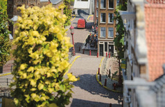 微型街道阿姆斯特丹Madurodam的荷兰微型街道阿姆斯特丹