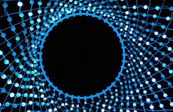 色彩斑斓的灯圆形状的网的阿姆斯特丹光节日色彩斑斓的灯圆形状的网