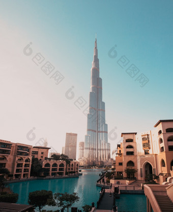 迪拜阿联酋2月迪拜塔哈利法塔世界rsquo最高的塔市中心迪拜塔迪拜