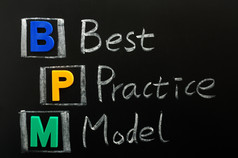 首字母缩写BPM最好的实践模型写黑板上