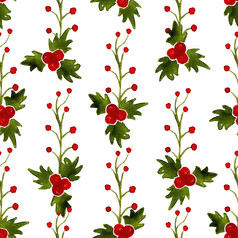 水彩圣诞节无缝的模式与槲寄生可以使用为纺织和包装设计水彩圣诞节无缝的模式与槲寄生可以使用为纺织和包装设计