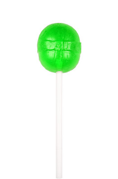 明亮的绿色轮棒棒糖孤立的白色甜蜜的糖糖果坚持绿色轮棒棒糖孤立的白色甜蜜的糖糖果