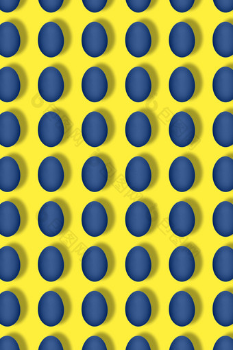 模式使蓝色的鸡蛋黄色的背景最小的食物概念平躺前视图流行艺术设计有创意的复活节概念最小的风格垂直横幅模式使蓝色的鸡蛋黄色的背景最小的食物概念平躺前视图