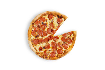 大paperoni披萨没有一个一块前视图paperoni披萨概念为意大利食物街食物快食物快速咬大paperoni披萨没有一个一块前视图paperoni披萨概念为意大利食物街食物快食物快速咬