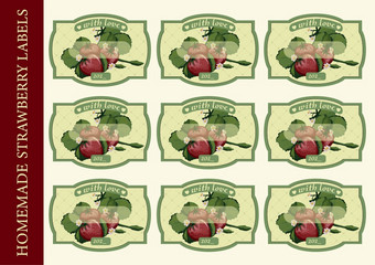 标签为罐子与草莓首页保存草莓小时贴纸标签为罐子与草莓首页保存草莓小时贴纸