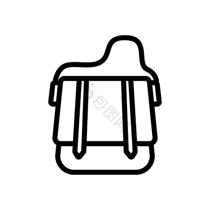 女性手提袋标志孤立的轮廓象征插图女性手提图片