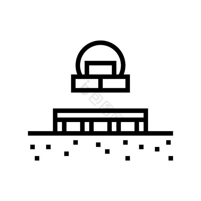 柱状基金会行图标向量柱状基金会标志孤立的图片