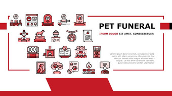 宠物<strong>葬礼</strong>墓地着陆头向量宠物<strong>葬礼</strong>仪式和祈祷个人和集体火葬猫和狗死插图宠物<strong>葬礼</strong>墓地着陆头向量