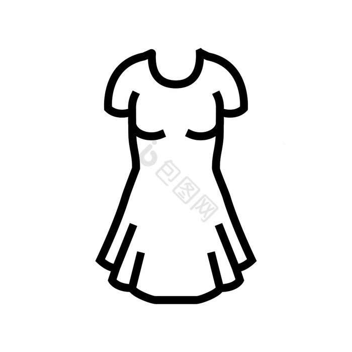 衣服女性衣服行图标向量衣服女性衣服标志孤
