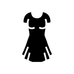 衣服女性衣服字形图标向量衣服女性衣服标志