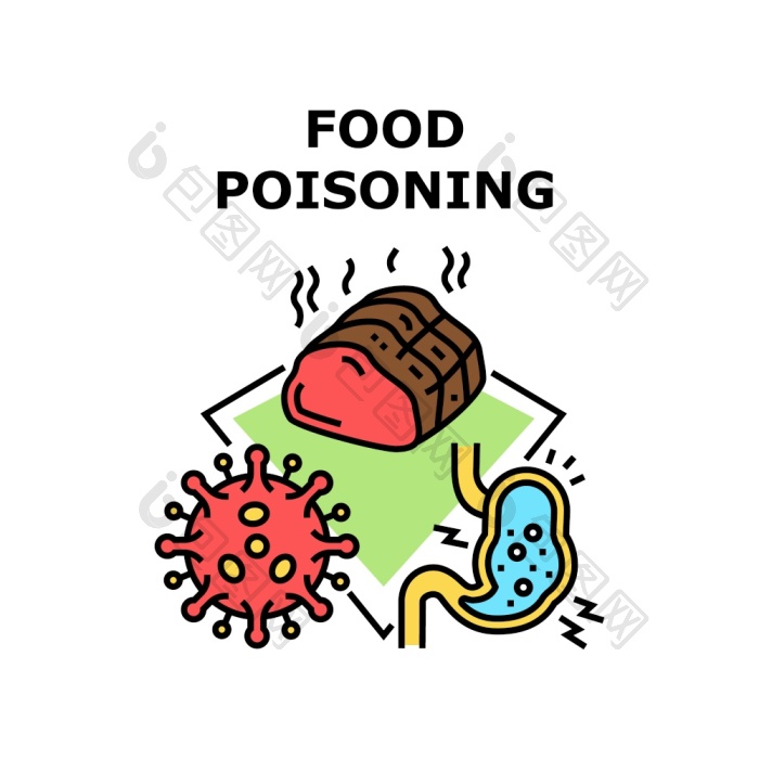 食物中毒向量图标食物中毒从被宠坏的和png下载-包图网