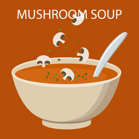 热碗汤菜孤立的图标汤与蔬菜孤立的向量插图