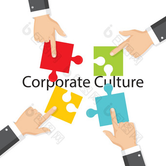 <strong>企业</strong>文化业务概念谜题团队<strong>合作</strong>和团结和伙伴关系