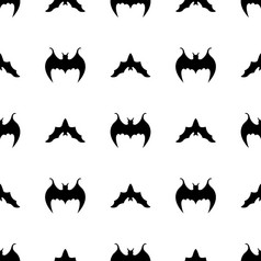 无缝的模式与黑色的轮廓蝙蝠万圣节纹理向量插图为设计网络包装纸织物