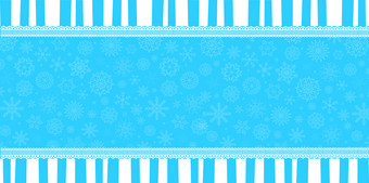 冬天横幅与空间为文本蓝色的和白色古董条纹模式蓝色的雪背景向量插图海报模板冬天横幅与空间为文本