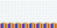 向量矩形下来行边境使色彩斑斓的木铅笔图形纸背景回来学校框架接壤模板概念横幅海报与空复制空间为文本向量矩形下来行边境使色彩斑斓的木铅笔图形纸