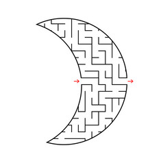 摘要迷宫简单的平向量插图孤立的白色背景摘要迷宫简单的平向量插图孤立的白色背景
