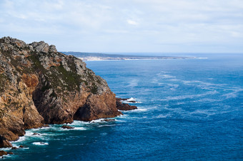 美丽的照片描绘岩石海和植被的的地方在哪里的地球结束和的海开始下士纺织角纺织辛特拉葡萄牙美丽的照片描绘岩石海和植被