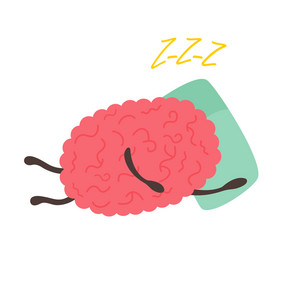 火车你的大脑与有趣的大脑睡觉的枕头火车你的大脑与有趣的大脑
