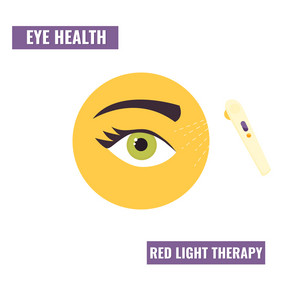 插图眼睛治疗的光治疗医疗保健图标插图