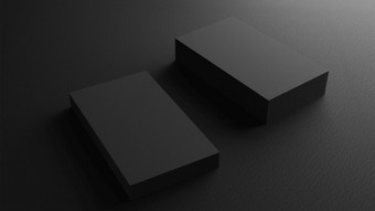 黑色的业务卡模型与黄金emboss文本叠加纸板表格对象背景概念为品牌演讲模板打印英寸纸大小封面插图呈现