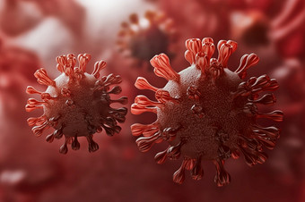 超级特写镜头冠状病毒新冠病毒人类肺身体背景科学和微生物学概念红色的电晕病毒爆发疫情医疗健康和病毒学插图呈现