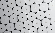 集团白色纸卷工业工厂为存储背景生产和制造业概念插图呈现