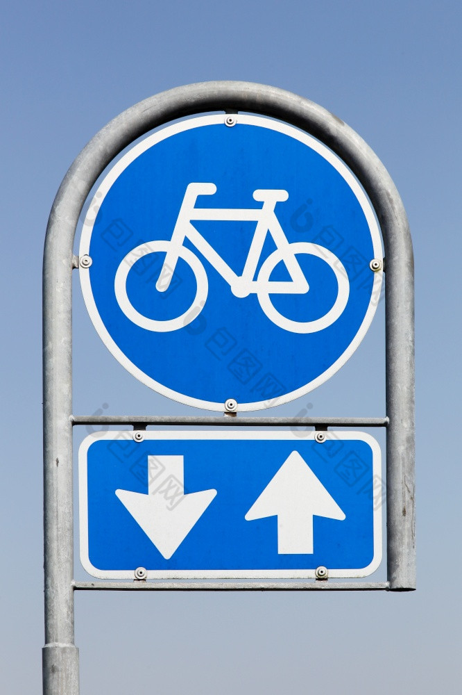 自行车车道路标志
