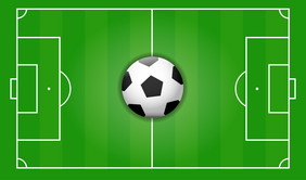 足球球场足球向量插图足球