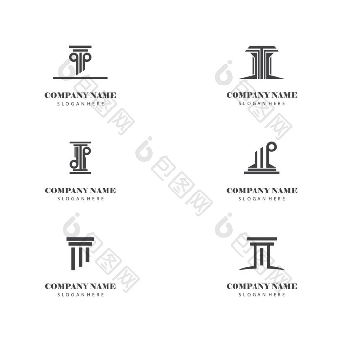 古老的支柱列希腊罗马雅典历史建筑标志png下载-包图网
