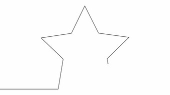 自动绘图简单的动画一个连续画一个行五角明星行五个明星评级自动绘图简单的动画一个连续画一个行五角明星
