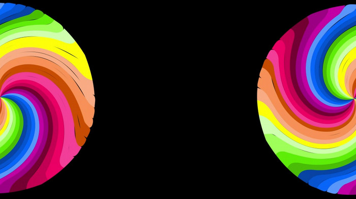 光谱迷幻光学错觉摘要彩虹催眠动画背景明亮的毛圈色彩斑斓的壁纸超现实主义的多色动态背景旋转催眠摘要螺旋循环