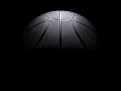 篮球特写镜头黑色的背景