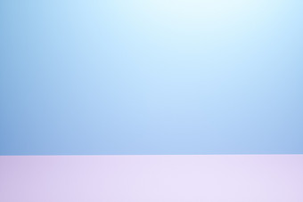 粉红色的和蓝色的工作室背景为产品放置设计模板与墙角完整的框架视图水平