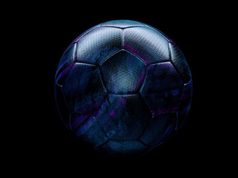 <strong>装饰</strong>黑色的变形<strong>足球足球</strong>球突出显示黑色的强调的紫色的五角模式与复制空间下面