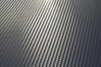 光反射表面灰色编织碳纤维复合材料纹理和模式背景现代技术和材料概念