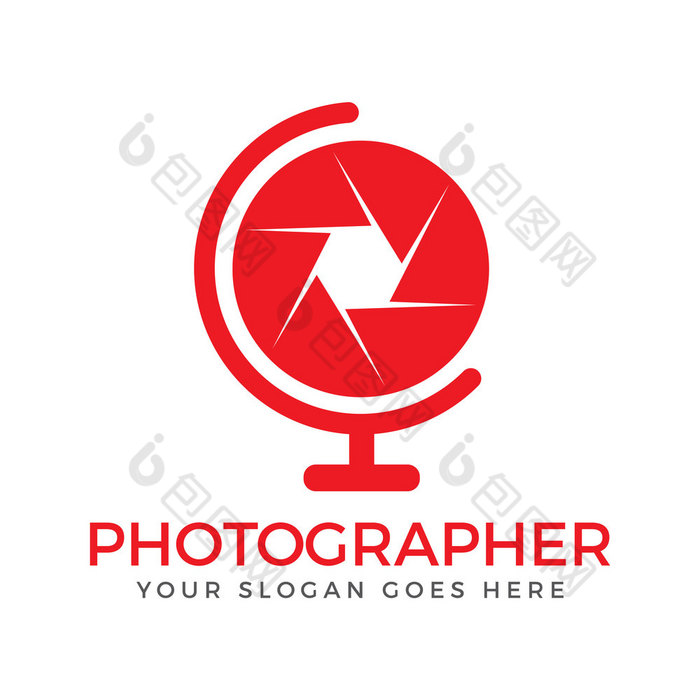 摄影标志设计向量标志为摄影师和摄影工作室