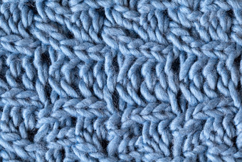 针织羊毛变形表面宏软灰色蓝色的美利奴羊毛模式<strong>背景</strong>特写镜头秋天和冬<strong>天平</strong>躺斯堪的那维亚最小的风格