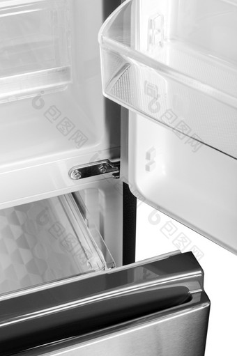 画垂直冰箱冰箱的白色背景画冰箱冰箱的白色背景