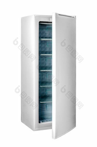 垂直冰箱冰箱的白色背景冰箱冰箱的白色背景