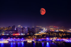 超级血月亮中国