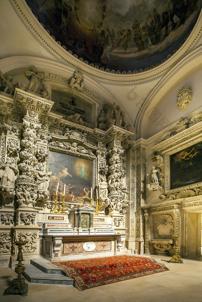 莱切阿普利亚意大利10月的历史教堂死亡艾琳的Theatine的教堂教堂死亡艾琳莱切普利亚大区意大利