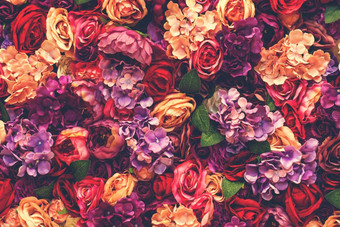 许多不同的粉红色的花背景纹理浪漫的模糊设计美紫色的玫瑰许多不同的粉红色的花背景纹理浪漫的模糊设计