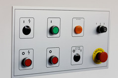 控制面板工业设备与按钮