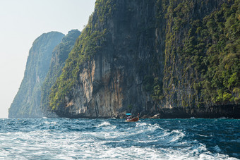 热带岛视图开放海与旅<strong>游船</strong>泰国热带岛视图与旅<strong>游船</strong>泰国