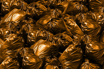 背景桩垃圾袋橙色本垃圾垃圾垃圾塑料袋桩